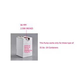 COLLECT PRESENT Oil Pump for Large 35 lbs Cooking oil Jug – Easy Dispensing for Frying & Cooking oils - Perfect for Canola, Vegetable, or Frying oil