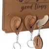 Key Holder Rack 4 Hook Cute Pendant Poplar Wooden Key