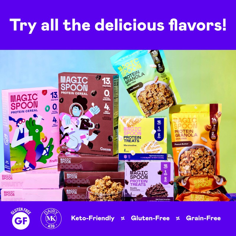 Magic Spoon Cereal - High Protein Cereals - Sugar Free