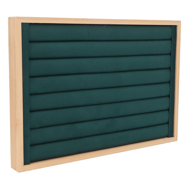 Rings Tray 7 Rows Stackable Protective Scratch Proof Lining Drawer