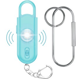 Personal Safety Alarm for Women Girls, 130dB Loud Siren + LED Light, Stylish Keychain, Easy-Pull Emergency Self-Defense for Night Safety, Running, Travel, College Students & Stocking Stuffer Gifts