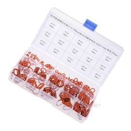 CoCud Silicone Rubber O Ring Assortment Kit, 15 Sizes, Silicone Flexible Nitrile Metric Pressure Washer O-Rings Gasket -(Applications: for Automotive Plumbing Sealing Repair), 225-Pieces