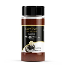 GranAroma Ancho Chile Powder, Spicy & Flavorful, Delicious Dried Chile (3.76 Ounce)