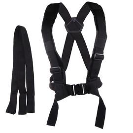BESPORTBLE Sled Harness Tire Pulling Harness Fitness Workout Physical Training Resistance Rope Shoulder Strap for Running Sprinting Fitness Resistance Training(Black)