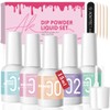 Aokitec 5*15ml Dip Powder Liquid Set, 13PCS Nail Dip Liquid