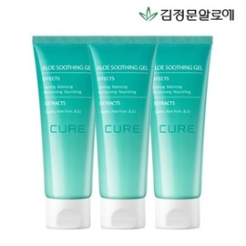 Kim Jung-moon Aloe Cure Aloe Soothing Gel 100ml x 3 / 김정문알로에 큐어 알로에 수딩젤 100ml x 3개