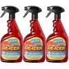 SPLASH Red Hot De-icer Windshield and Wipers Trigger Spray 32 Ounces - 3 Pack