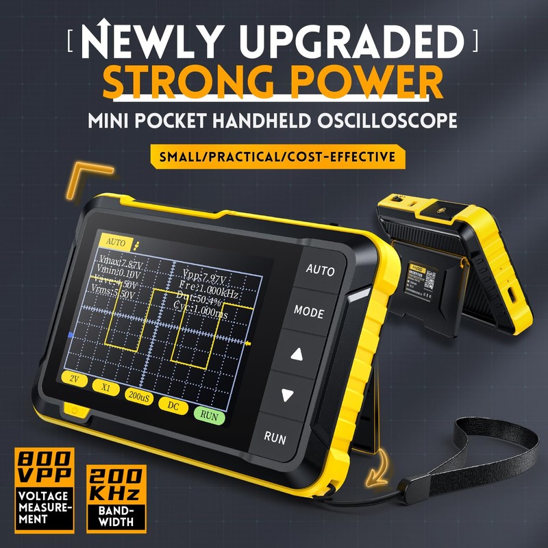 Handheld Digital Oscilloscope Multimeter, DSO152 2.8" TFT Kit - Portable