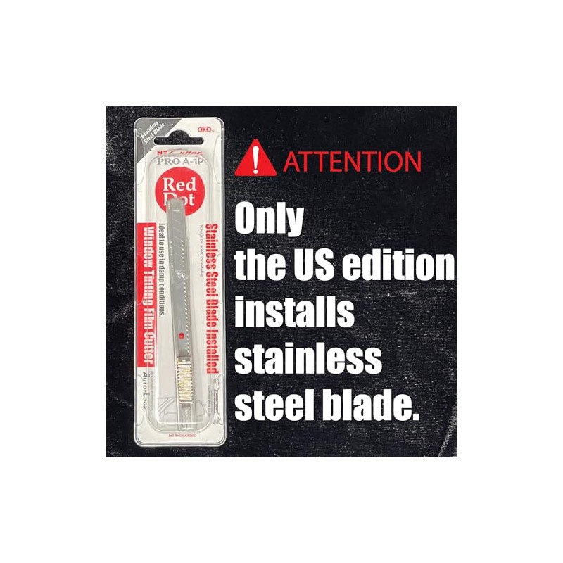 NT Cutter PRO Auto-Lock Stainless Steel Utility Knife (A-1P) 9mm