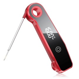 2025 Upgrade Meat Thermometer Digital for Cooking,Large LED Display, IP67 Waterproof for Grill, BBQ, Oven, Brewing, Baking