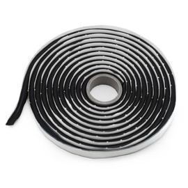 AggSound 15 Ft Butyl Sealant Tape – Diameter 3/8" Butyl Rubber Sealing for Automotive (Car, RV, Truck, Boat) Windows, Doors, Roofs, Headlights, Car Audio and Windshields, 1 Roll