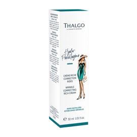 THALGO Hyalu-Procollagène Faltenkorrigierende Creme Reichhaltig, 30ml Reisegröße Anti Aging Faltencreme