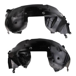 TRQ Front Inner Fender Liner Set Compatible with 2018-2022 Ford Mustang FO1248191 FO1249191