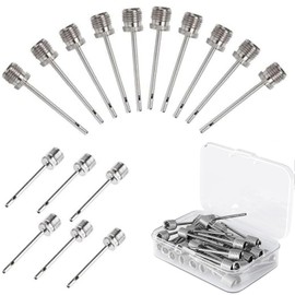 Shoyisenka 35 Stainless Steel Inflatable Needles with a Storage Box, Suitable for Inflating Sports Balls Such as Football, Basketball and Volleyball - Electric Ball Pump Needles.