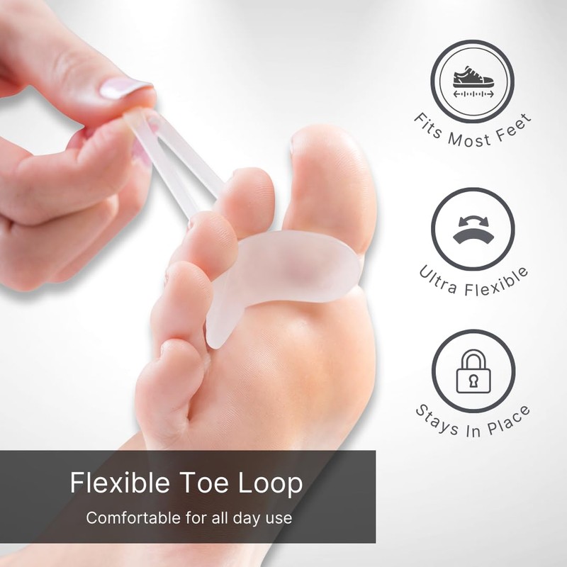 NatraCure Gel Hammer Toe Crest Pads (Left/Right) - 2 Pairs