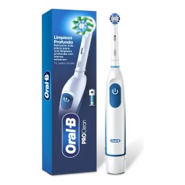 Oral Cepillos Electricos Pro Salud Power Pilas Color Blanco Azul