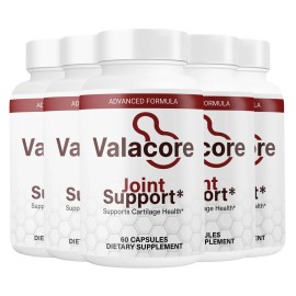 Unbranded (5 Pack) Valacore Joint Support, Cartilage Health and Muscle Support Formula