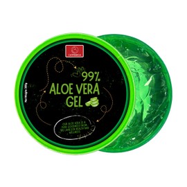 CATMERICA - Aloe Vera Gel – 99% Pure, Fast-Absorbing and No-Residue Moisturizer, Non-Sticky - Aloe Vera can be good for Sunburn, after tanning, Dry Skin, Body, face & hair Care – 10.1 fl oz (300g).