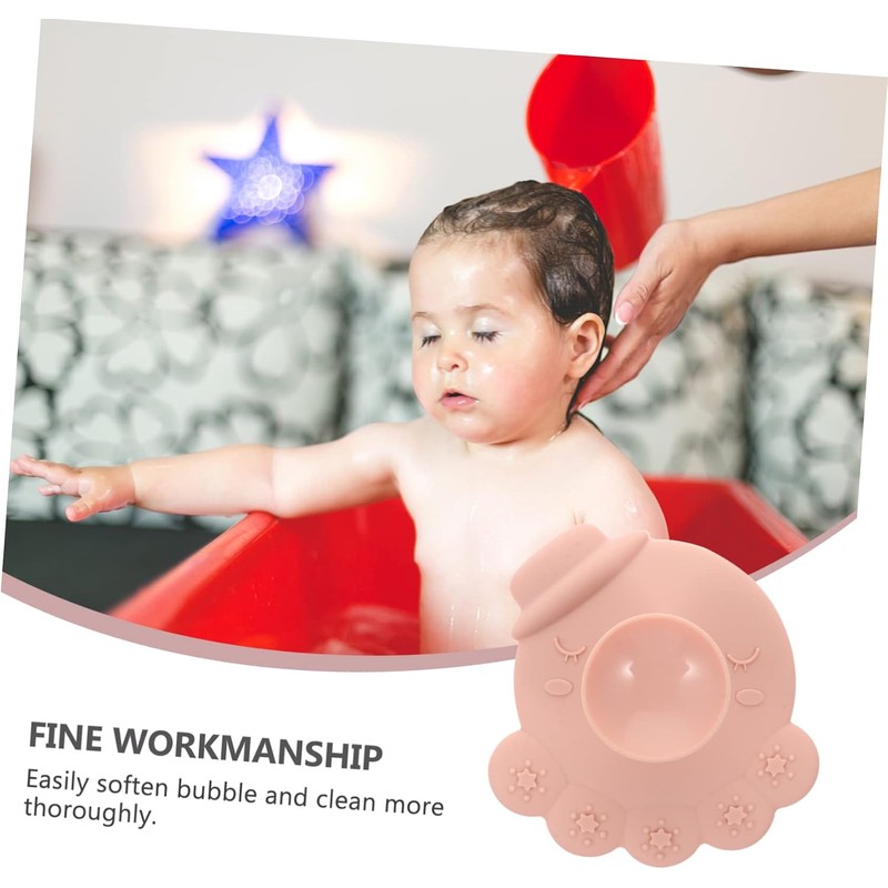 Champú de Silicona para de Bebé Cepillo de Baño Suave