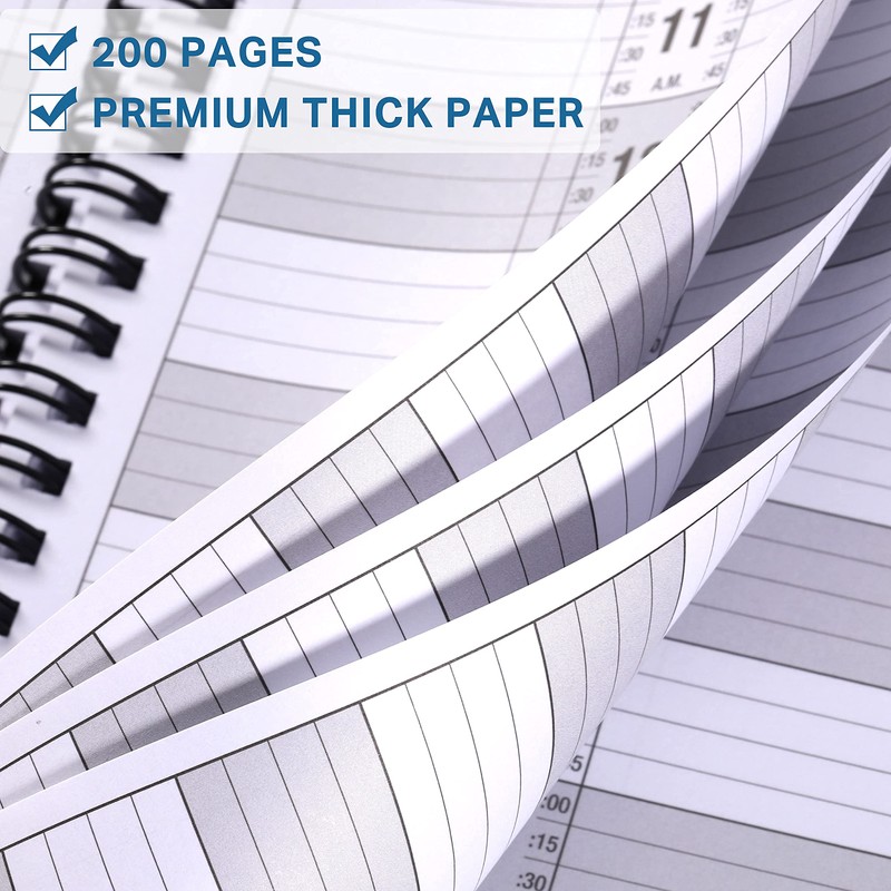 Poluma Salon Appointment Book - 11.5" x 4.7", 2 Columns,
