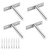 Floating Shelf Bracket Heavy Duty Hidden Shelf Supports Brackets 4PCS