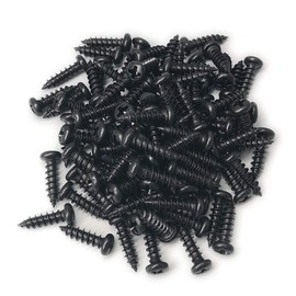 Wood Screw Alamic #8 X 1/2" Wood Screw Pan Head Phillips Black Oxide Coated - 100 Pack