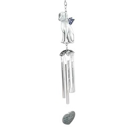 Carson Dog Pewter Outdoor Decorative Wind Chimes