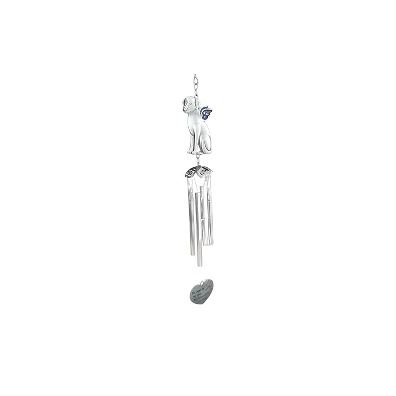 Carson Dog Pewter Outdoor Decorative Wind Chimes