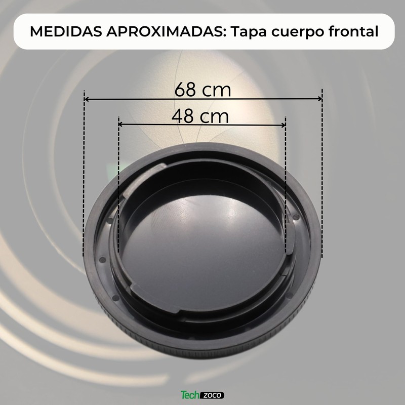 TECHZOCO Front Housing Cap and Lens Cap Compatible with Canon