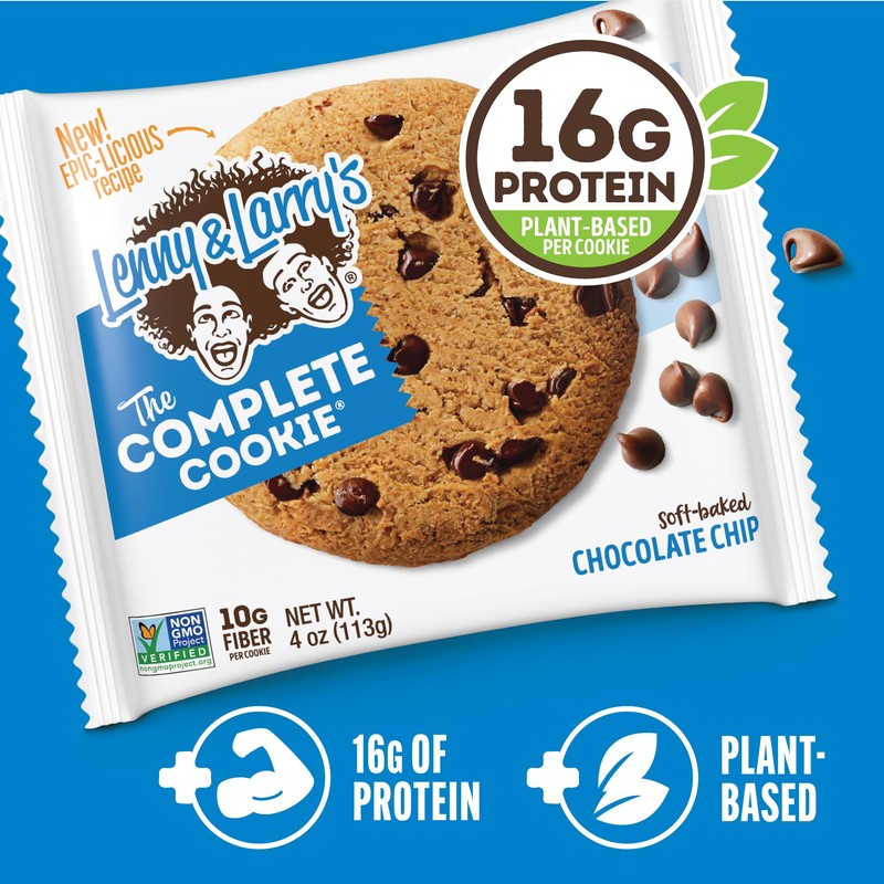 Lenny & Larry's Protein Cookie, [Chocolate Chip], Chewy Soft Baked,