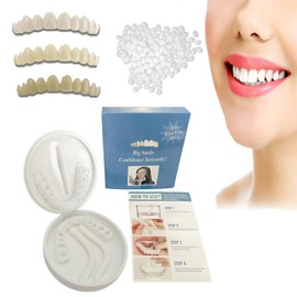 Fake Tooth Repair Kits for Filling The Missing Broken Tooth and Gaps-Moldable Fake Teeth and Thermal Beads Replacement Kits
