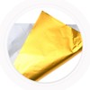 KICHOUSE Homemade Candy Wrappers 200pcs Square Golden Foil Wrappers Personal