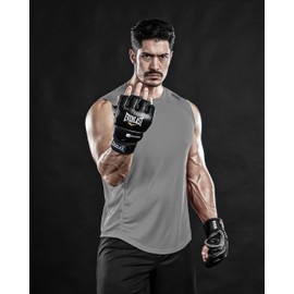 DRSKIN Men's 1 Pack Tank Tops Sleeveless Shirts Athletic Muscle Mesh Dry Fit Gym Training Workout Fitness Bodybuilding (Big-ME-TA-(G), 2XL)