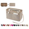 ZTUJO Purse Organizer Insert, Felt Bag Organizer with Metal Zipper,