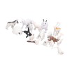 Arctic Animal Figurine Set 18pcs Kid Simulated Arctic Hare Reindeer