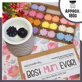 BEST MUM EVER Sample Soy Wax Melts Set (approx. 180g) / Alien Angel La Vie Est Belle Flowerbomb Olympia Co-Co Madam Black Opium and more