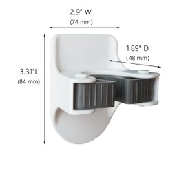 JELLYSUB Broom and Mop Grippers, 6 Broom Holders, 24 Removable Adhesive Strips, No Tools Household Cleaning Supplies Organizer, Damage Free Broom Holder Wall Mount