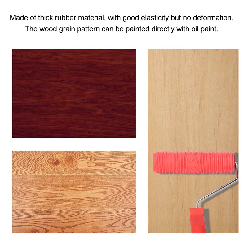 Wood Grain Tool Graining Pattern Painting Roller Home Decoration Set