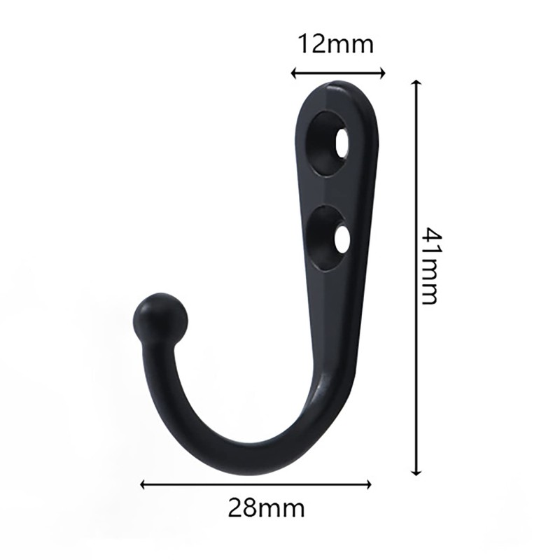 DaiUni Pack of 4 Wardrobe Hooks Wall Hooks Vintage Towel