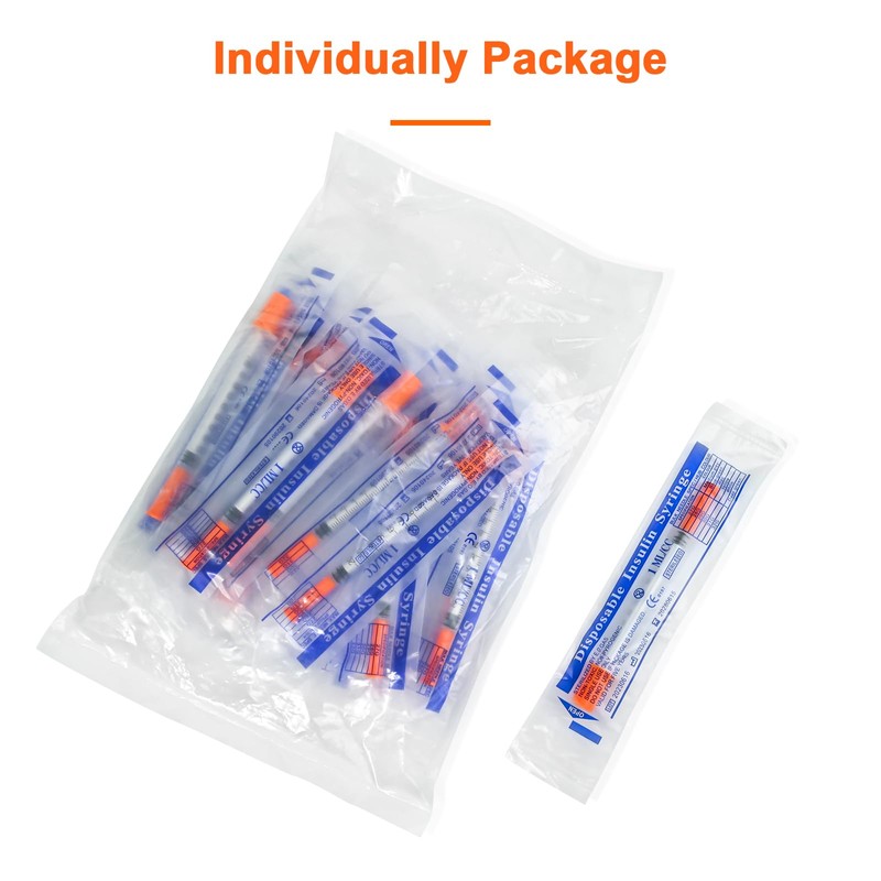 Lab Liquid Dispensing U-100-31G 1cc/mL,1/4" 6mm Individually Wrapped (Box of