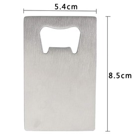 Wekioger Credit Card Bottle Opener for Your Wallet, Stainless Steel, 6 Packs