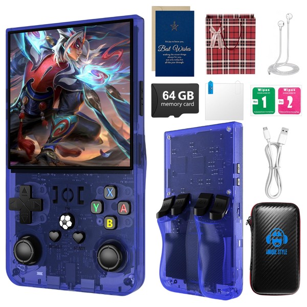 R36MAX 2025 Retro Handheld Game Console, 4.0" 4K HD IPS