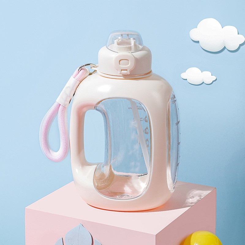 1500ml Sports Water Bottle Large Capacity ABS Coated Portable Handheld