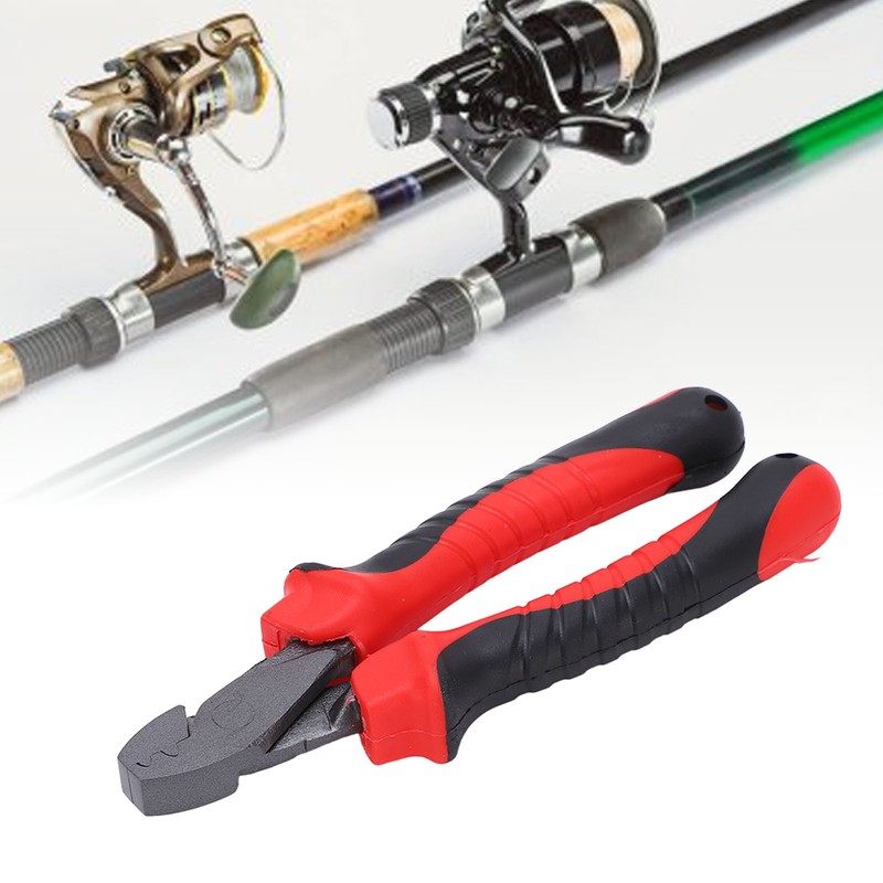 Multifunction Scissor Crimping Plier Line Hook Cutter Fishing Hook Split