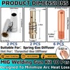 MIG Welding Gun Kit Accessory,6pcs Welding Tips 0.023" + 2pcs