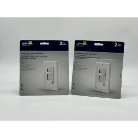 Leviton 4 PACK Leviton SureSlide Slide Dimmers with Preset Switch White New