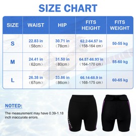 Sharplace Neoprene Diving Shorts 1.5mm Neoprene Pants Diving Pants Warm Wetsuit Shorts Wetsuit Bottoms for Men Women Surfing Snorkelling Swimming Diving Boating Purple Women L