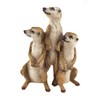 Bambelaa! Set of 3 Meerkat Family Garden Decoration Garden Figurine