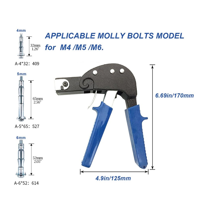 Hollow Wall Anchors Setting Tool for Hollow Wall Metal Cavity