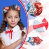 Doneace 4th of July Hair Clips Patriotic Star Hairpins for